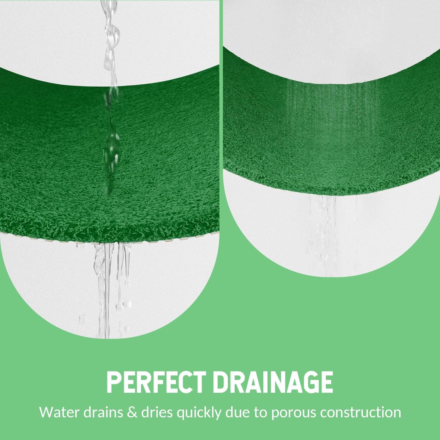 Non-Slip Bathtub Mat, Anti Slip Shower Mat, Fast Drying Bathtub Mats, Foot Scrubber Mat, Anti Slip Mat for Tub, Floor, Bathroom, Kitchen, Home, Hotel (Dark Green 40"×28")