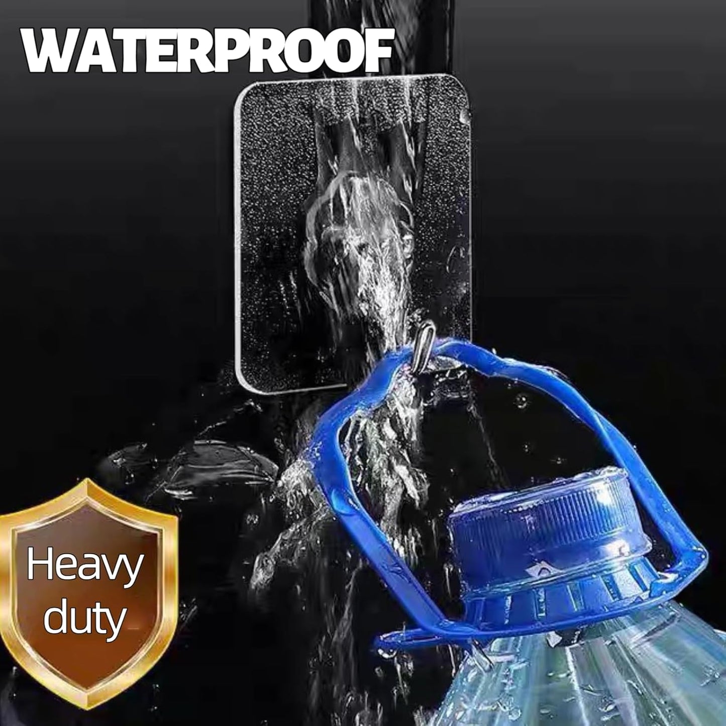 DDMY 36 Pack Heavy Duty Hooks 50lb(Max) Self Adhesive Large Hooks for Hanging,Wall Transparent Reusable Waterproof Hook for Kitchen Curtain Towel Hook for Bathrooms Coat Hook for Walls No Damage