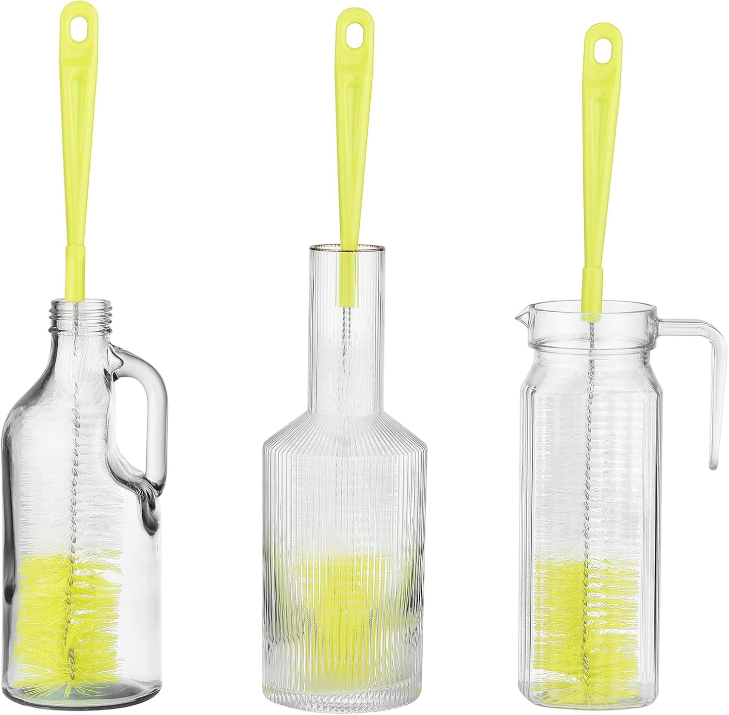 ALINK 3-Pack Long Narrow Neck Bottle Cleaning Brush for Beer, Wine, Flask, Thermos, Sport Well, Brewing Bottle and Hummingbird Feeder and Long Narrow Neck Sport Bottles
