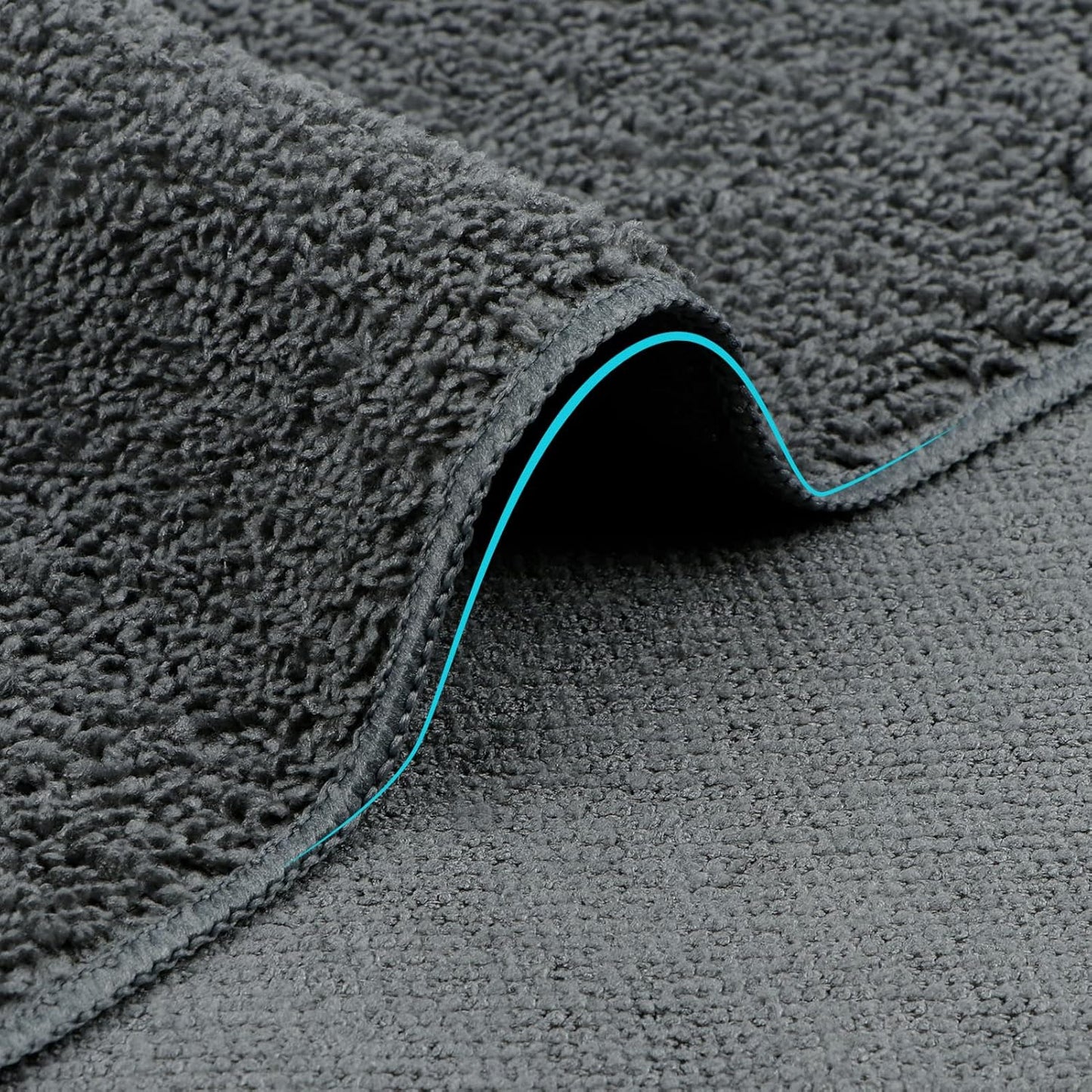 Orighty Washcloths Bulk Towel Sets 50 Pack, Highly Absorbent and Super Soft Microfiber Fingertip Towels, Multi-Purpose Wash Cloths for Bathroom, Hotel, Gym, and SPA, 12x12 Inch, Grey